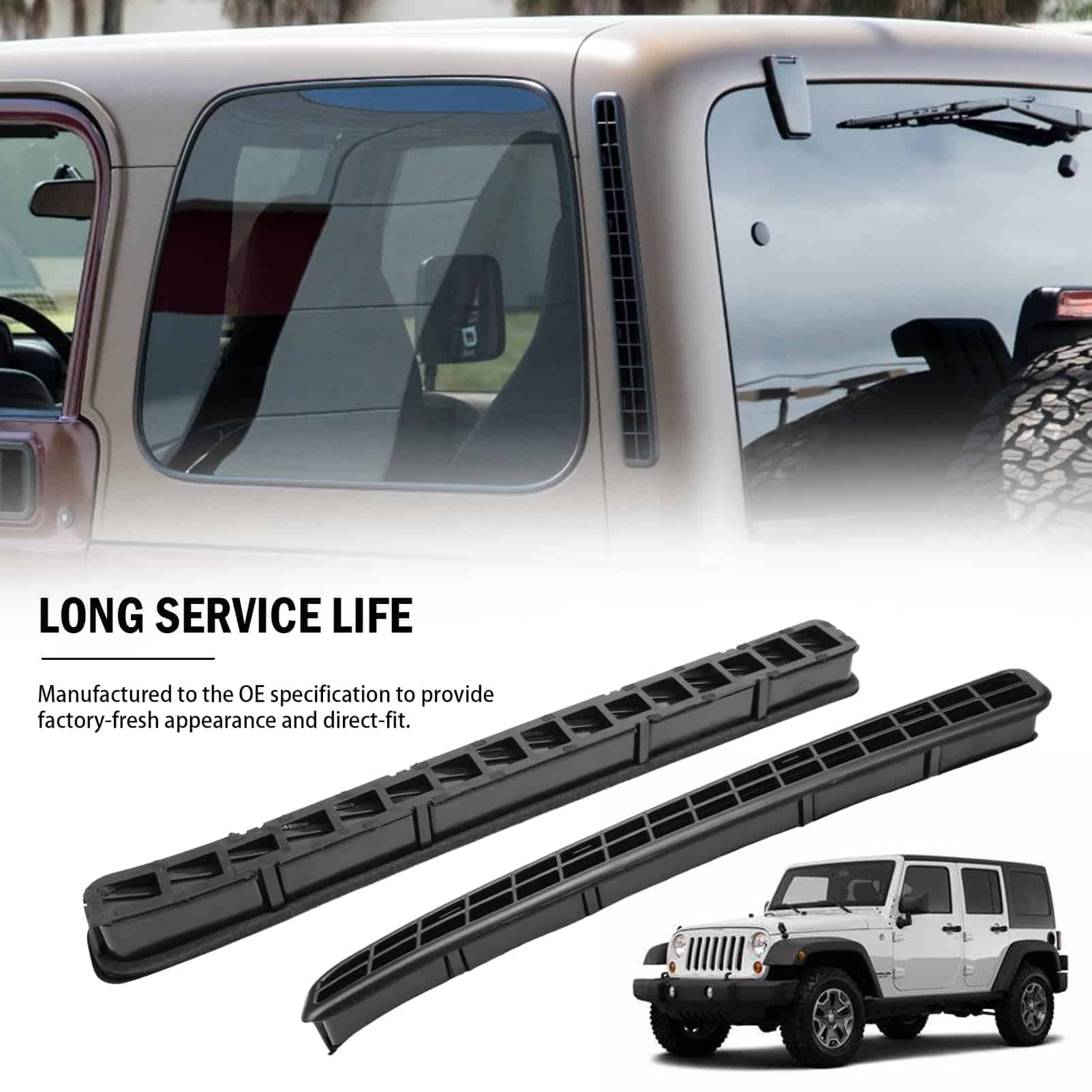 2 Pcs Rejilla de Ventilación de Escape para Techo Duro - Imagen 3