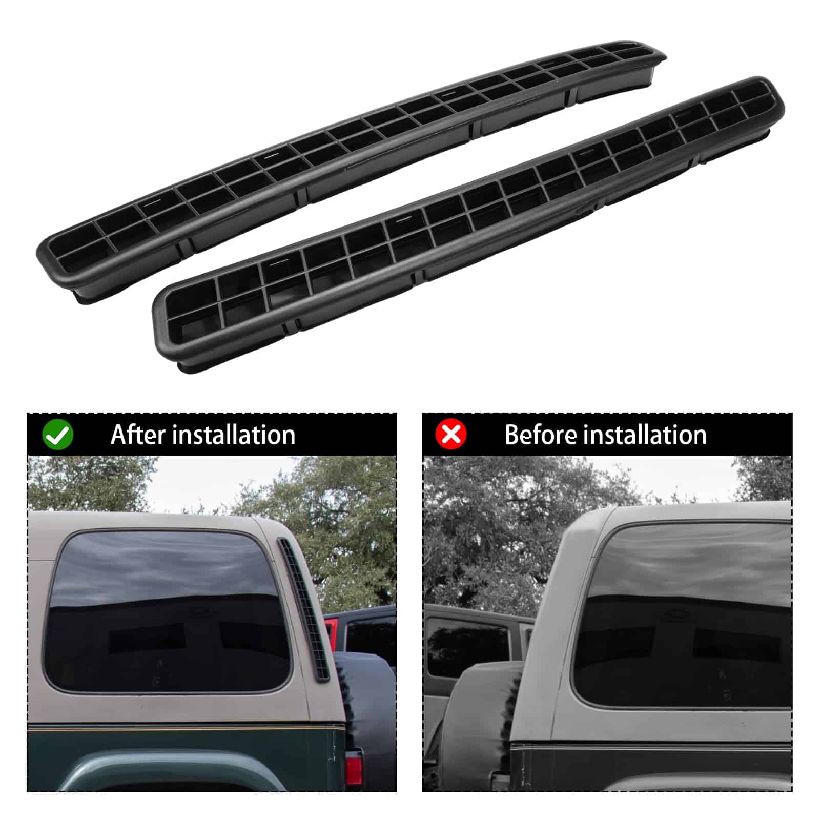 2 Pcs Rejilla de Ventilación de Escape para Techo Duro - Imagen 4