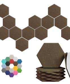 Paneles Acústicos Hexagonales- Pack de 18 Paneles de Alta