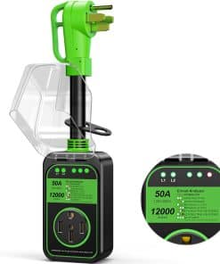 Protector de sobretensión para RV de 50 amperios -Verde