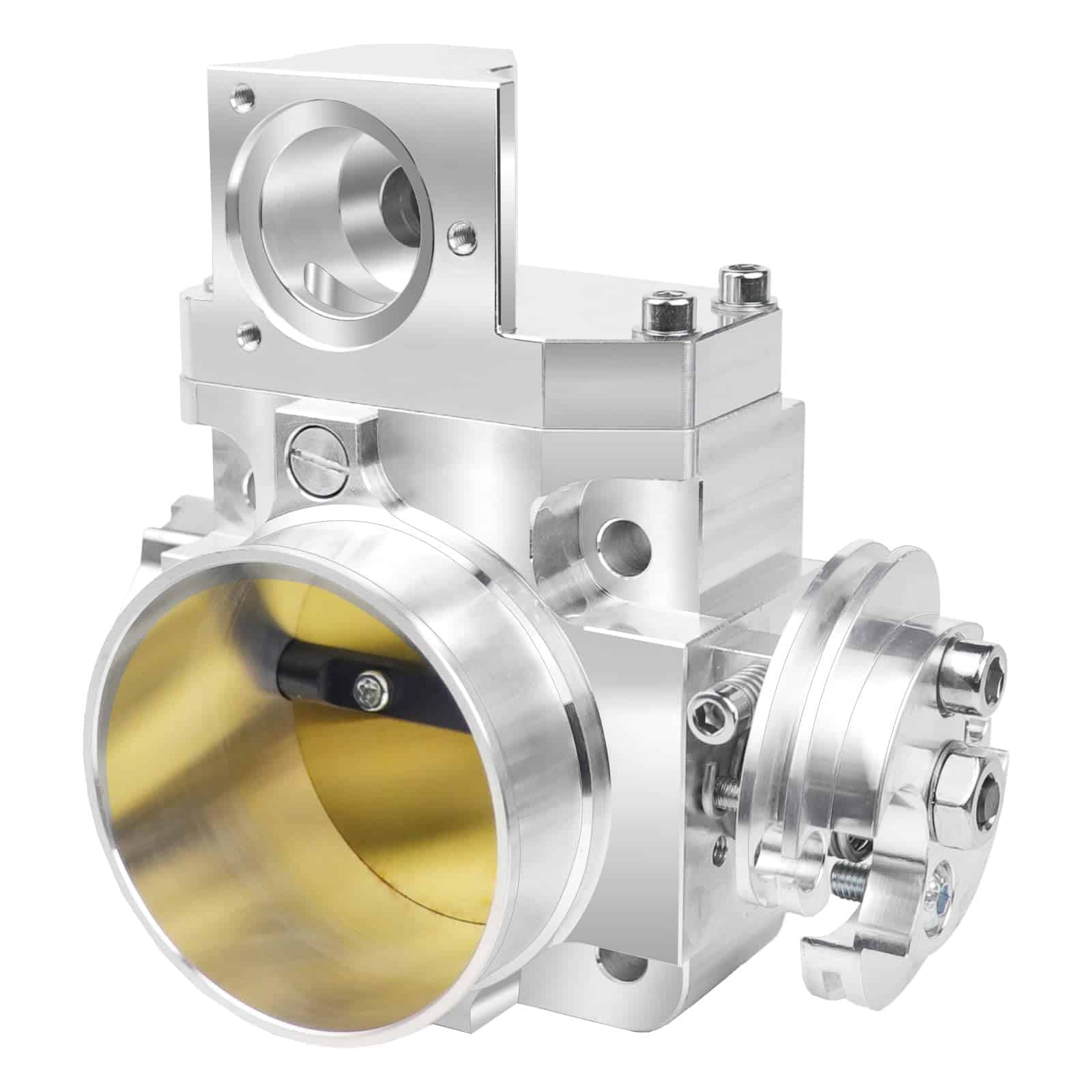 Cuerpo del acelerador de aluminio plateado LOREADA de 70 mm - Imagen 4