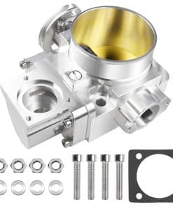 Cuerpo del acelerador de aluminio plateado LOREADA de 70 mm