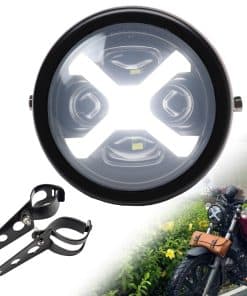 SINLIRU Foco de Motocicleta LED Negro de 5.75 pulgadas con