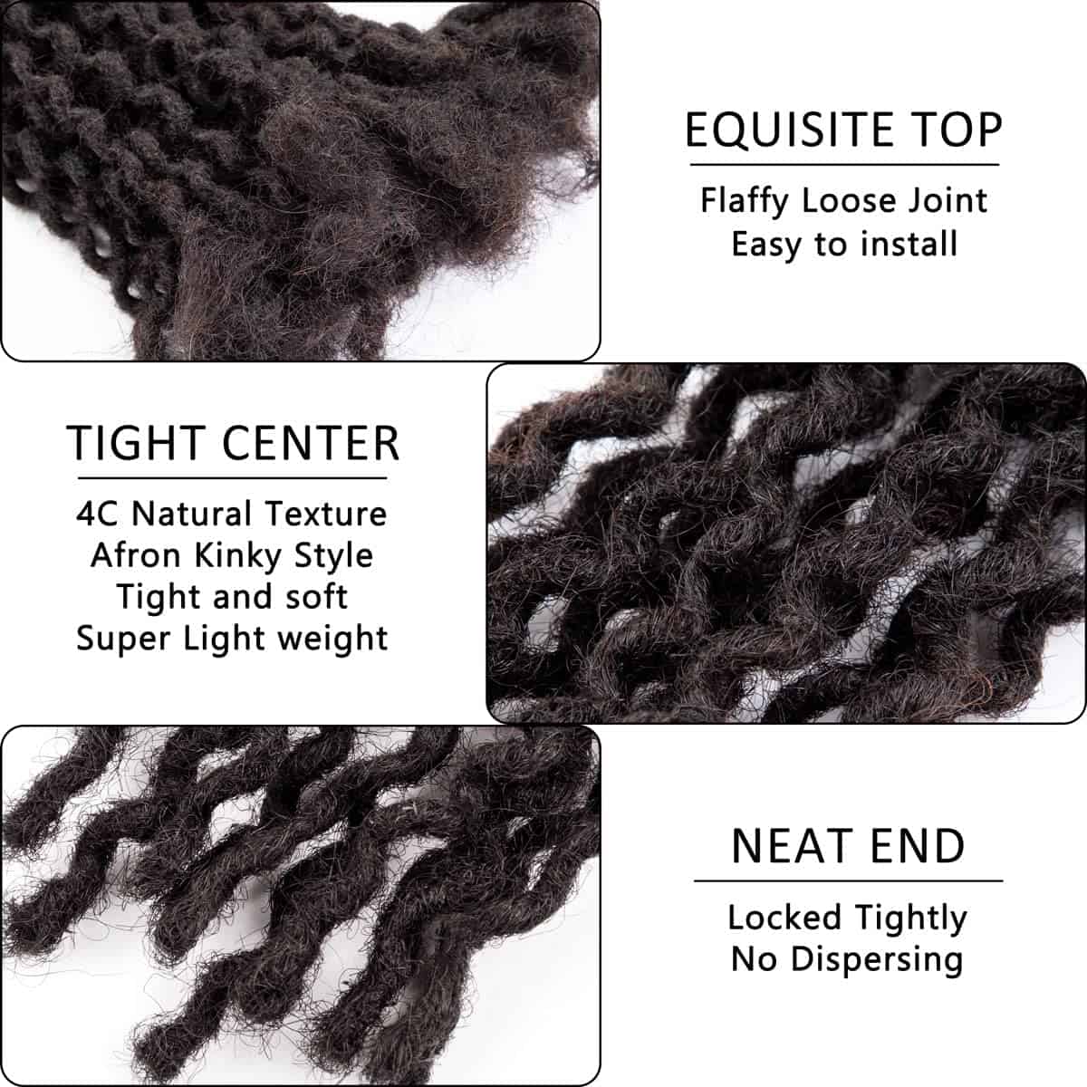 Extensiones de Rastas de Onda Rizada DAIXI de Cabello - Imagen 6