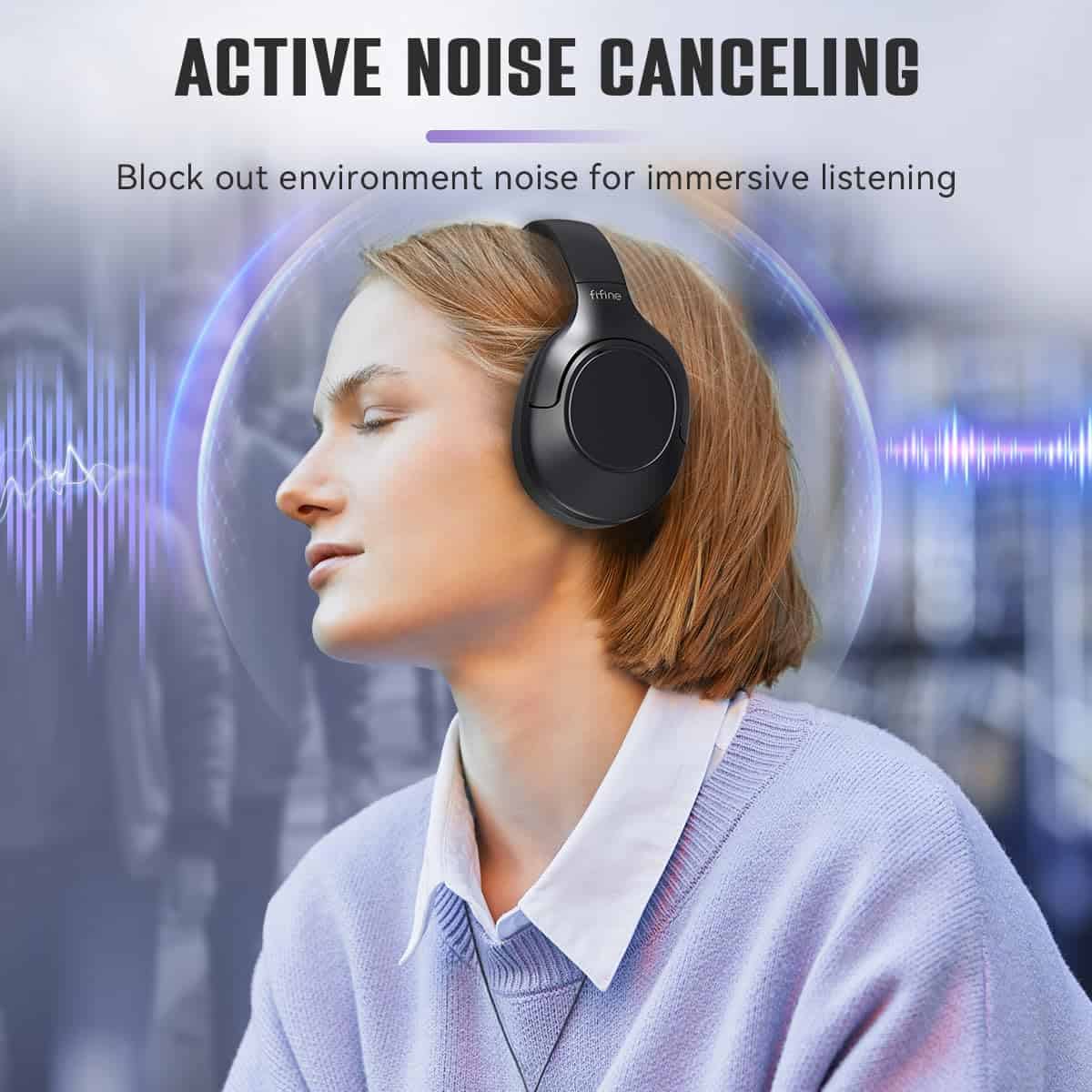 Audífonos inalámbricos Bluetooth FIFINE, audífonos con - Imagen 3