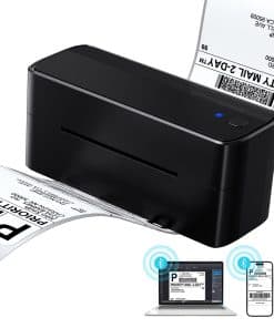 Impresora de etiquetas térmicas Ponek, -Negro