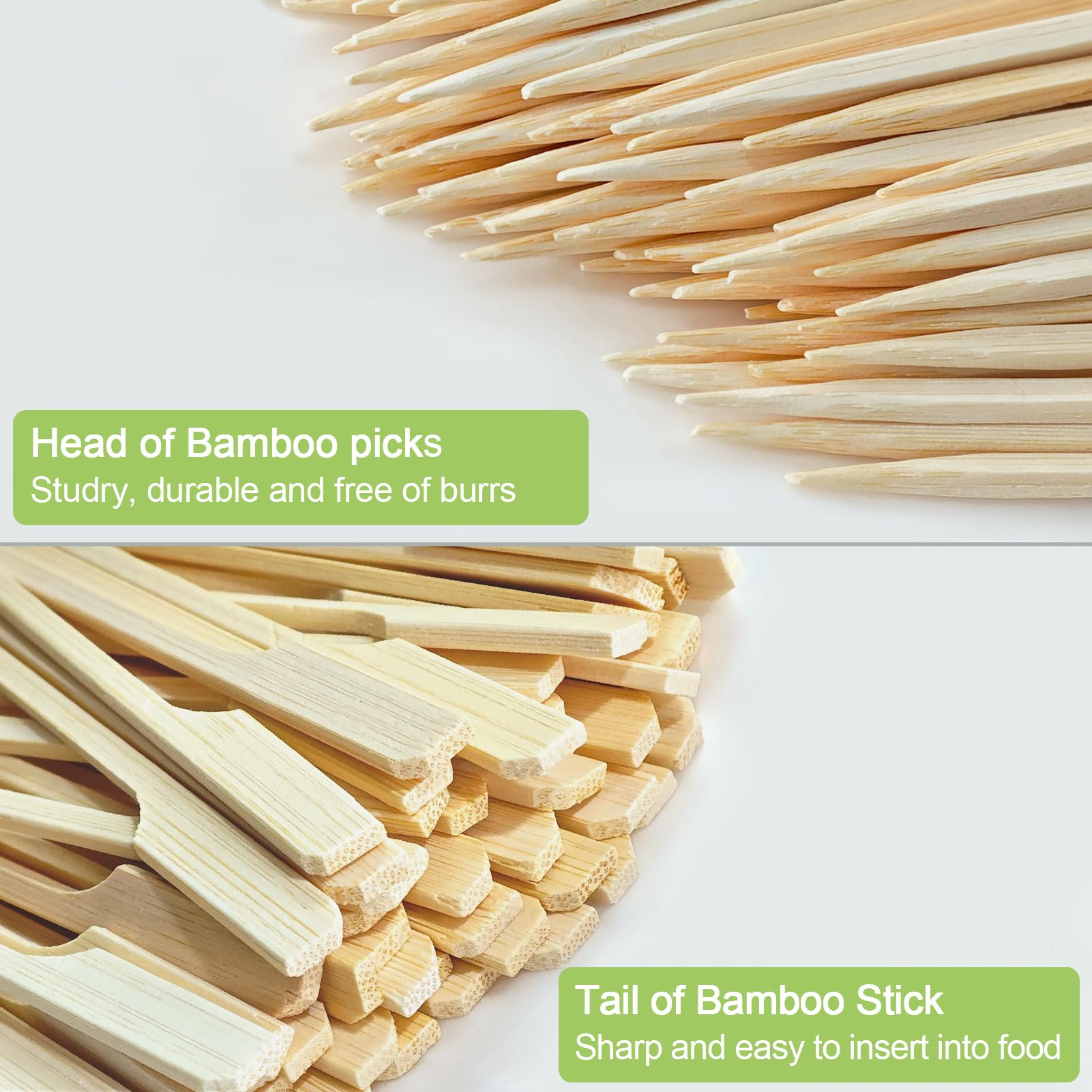 1200 PCS Palillos de Bambú para Aperitivos 6.0 Pulgadas - Imagen 4