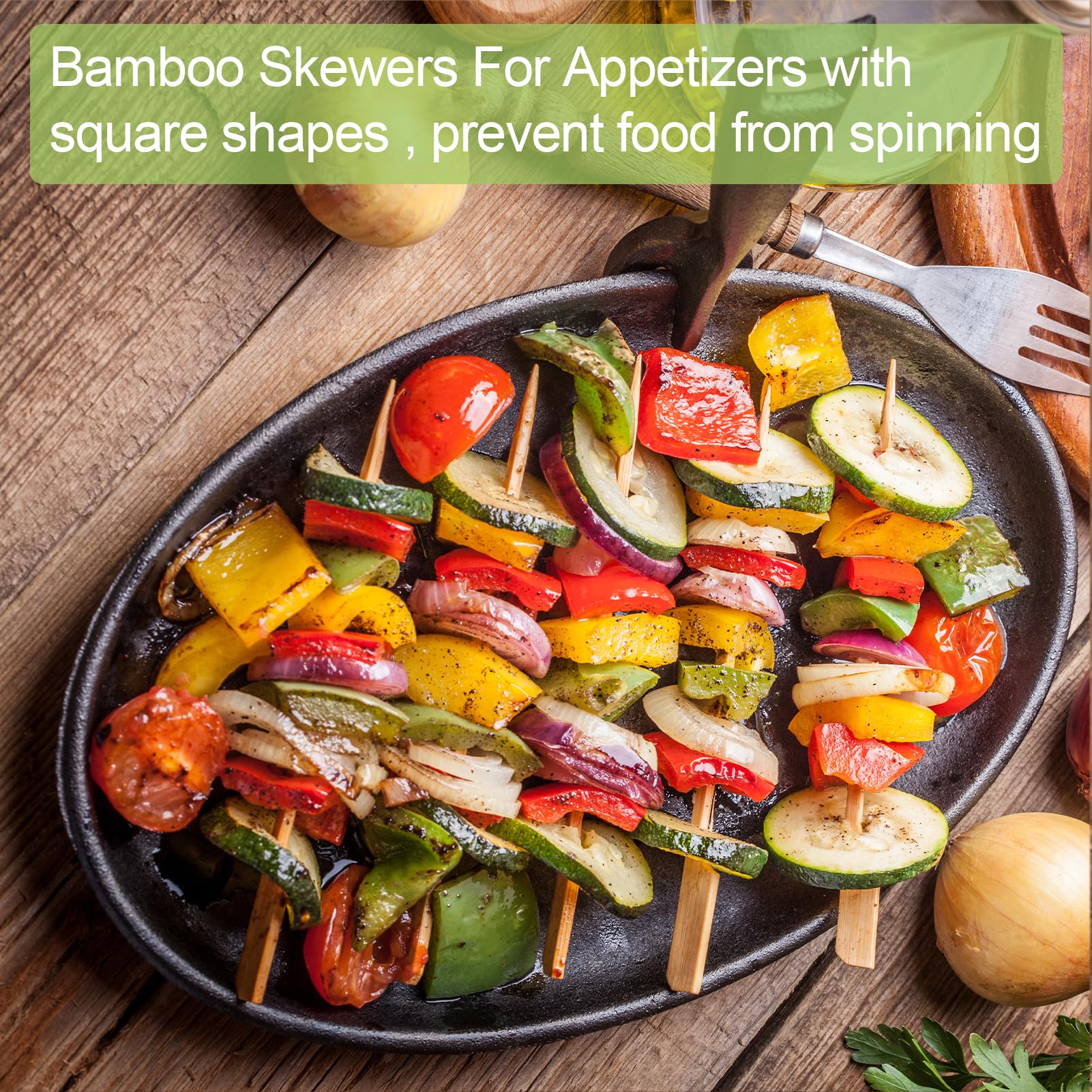 1200 PCS Palillos de Bambú para Aperitivos 6.0 Pulgadas - Imagen 7