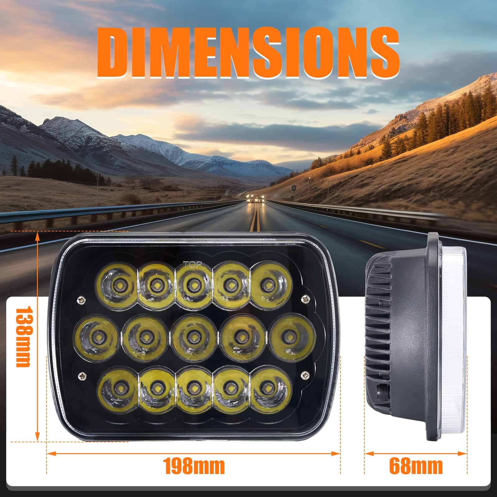 Faros LED H6054, Compatible con Chevy Express Cargo Van - Imagen 4