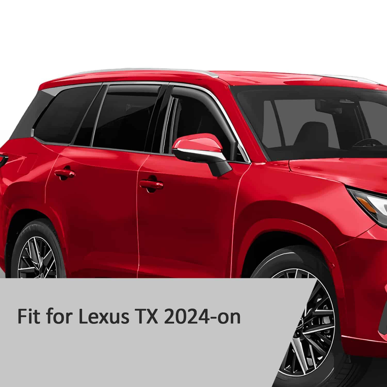 Voron Glass Deflectores de Lluvia en Canal -Negro - Imagen 6