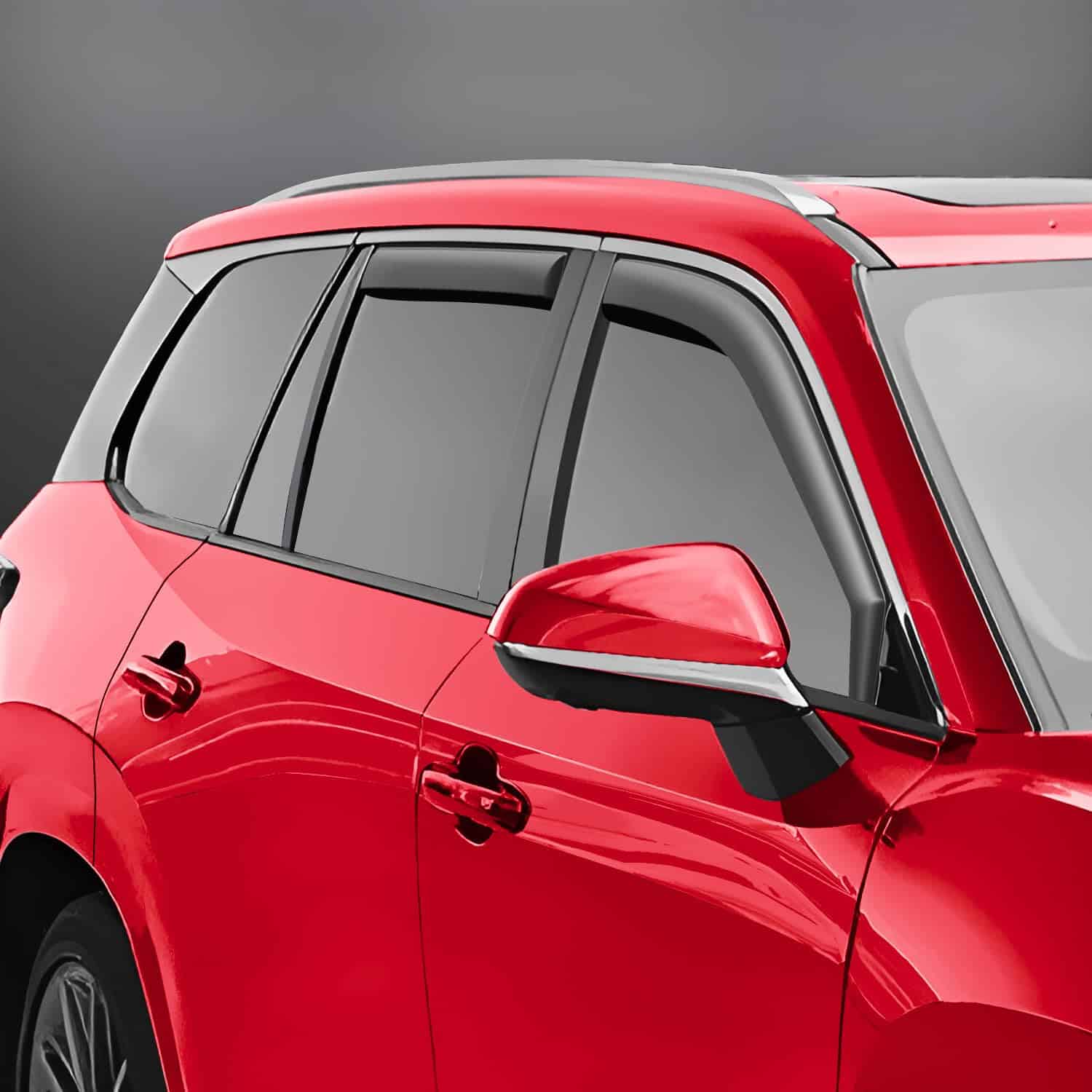 Voron Glass Deflectores de Lluvia en Canal -Negro - Imagen 3