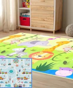 Tapete de Juego Plegable Extra Grande con 2 Gráficos en 1 |