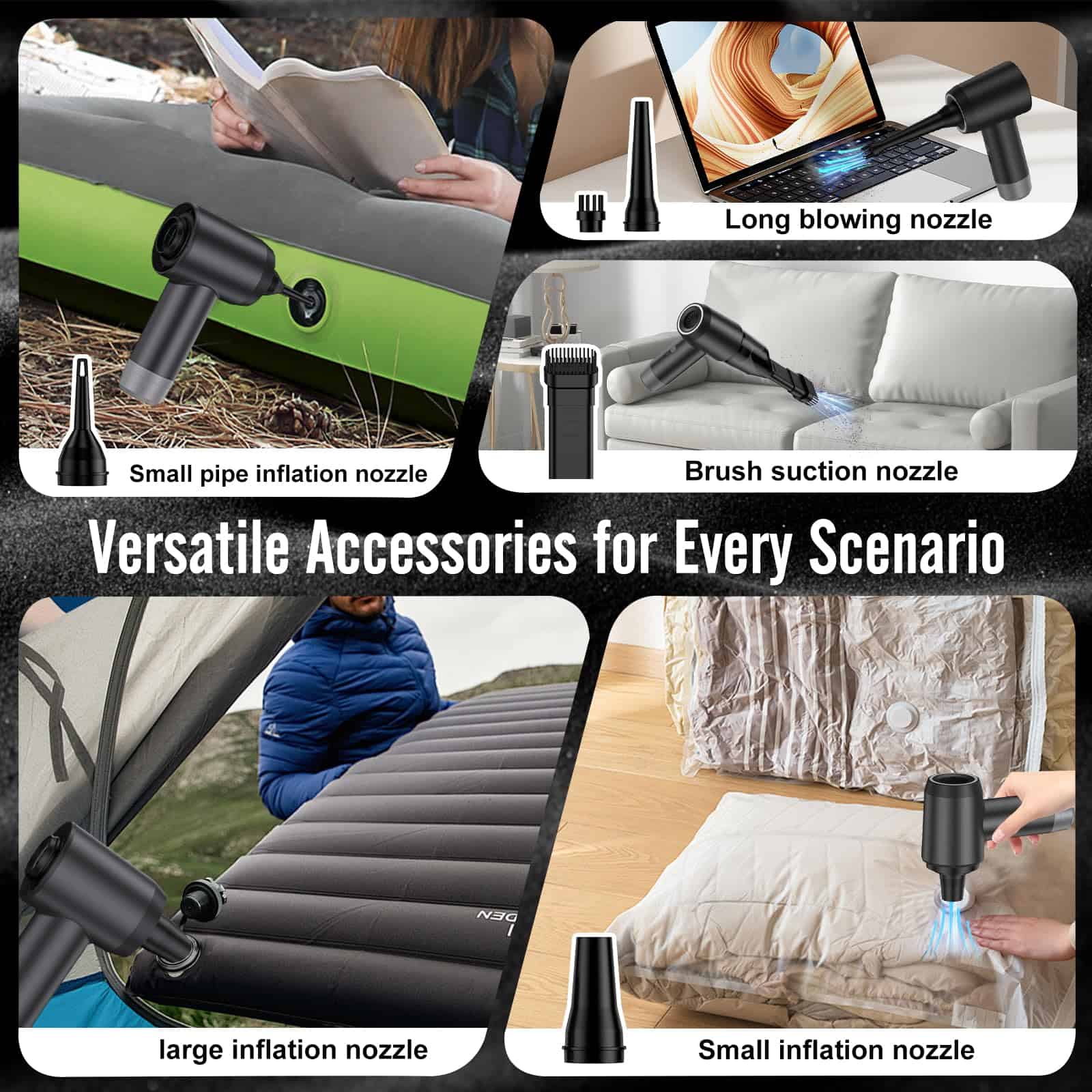 Aspiradora de Coche Fanisic Aspiradora de Mano/Limpiador de - Imagen 6