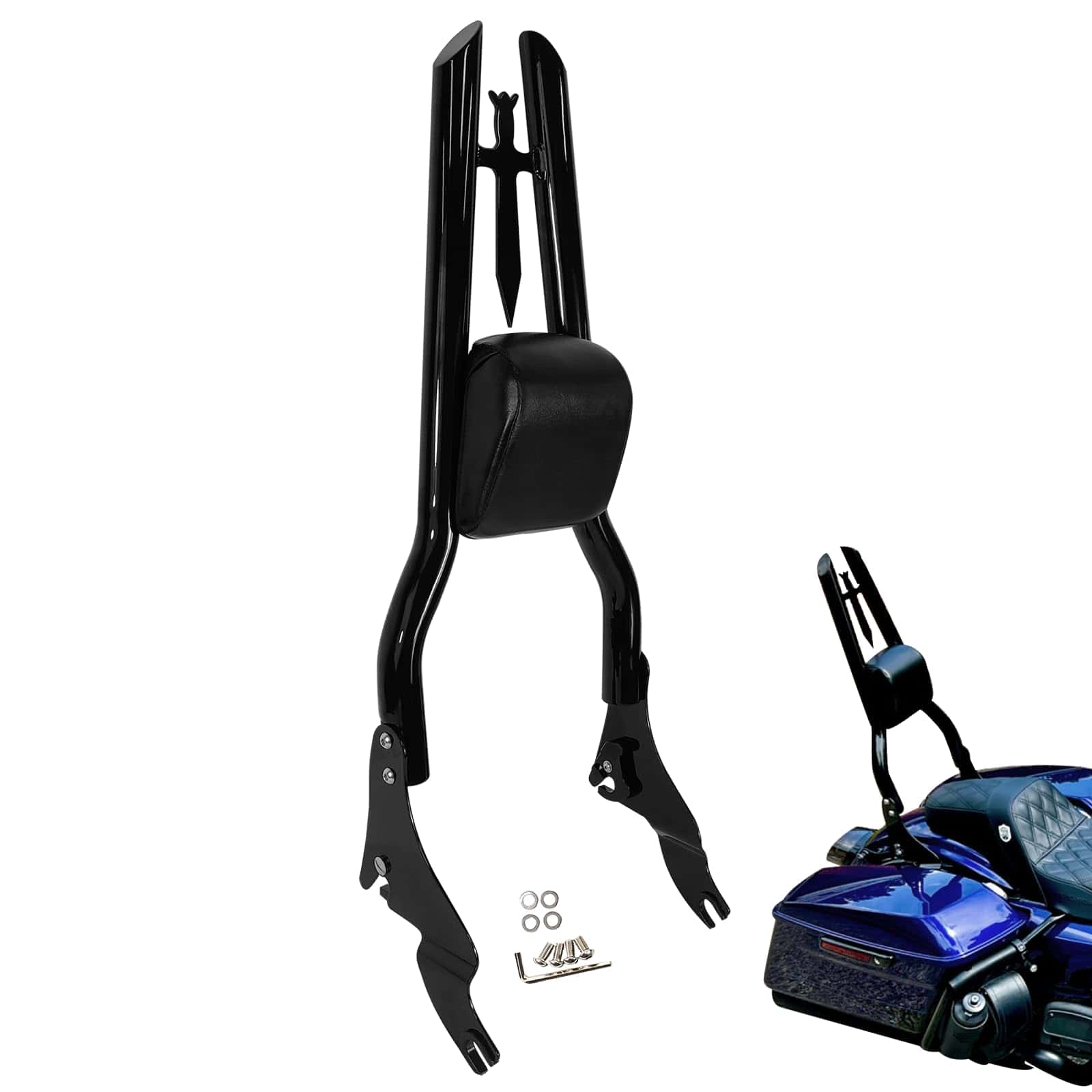 Respaldo Desmontable para Pasajero de Motocicleta