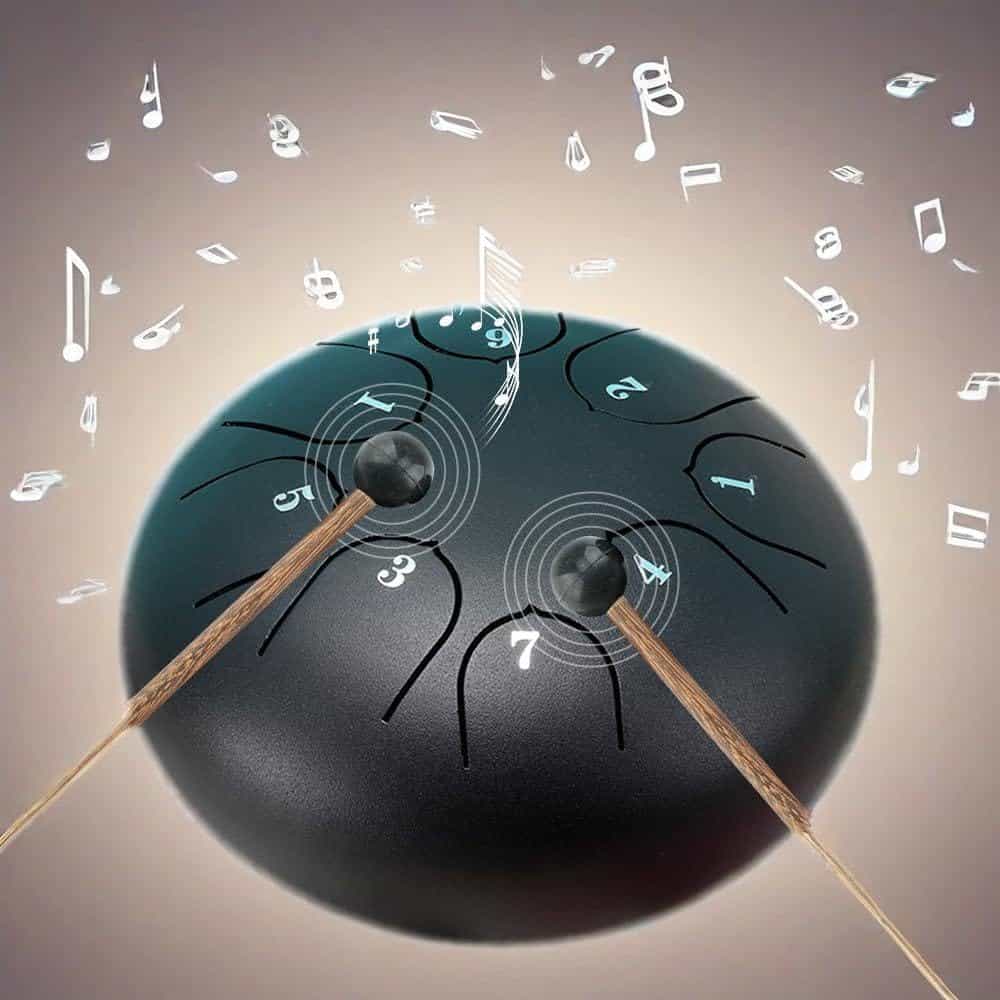 ILWHE Tambor de Lluvia para Jardín Exterior, Tambor Chakra - Imagen 4