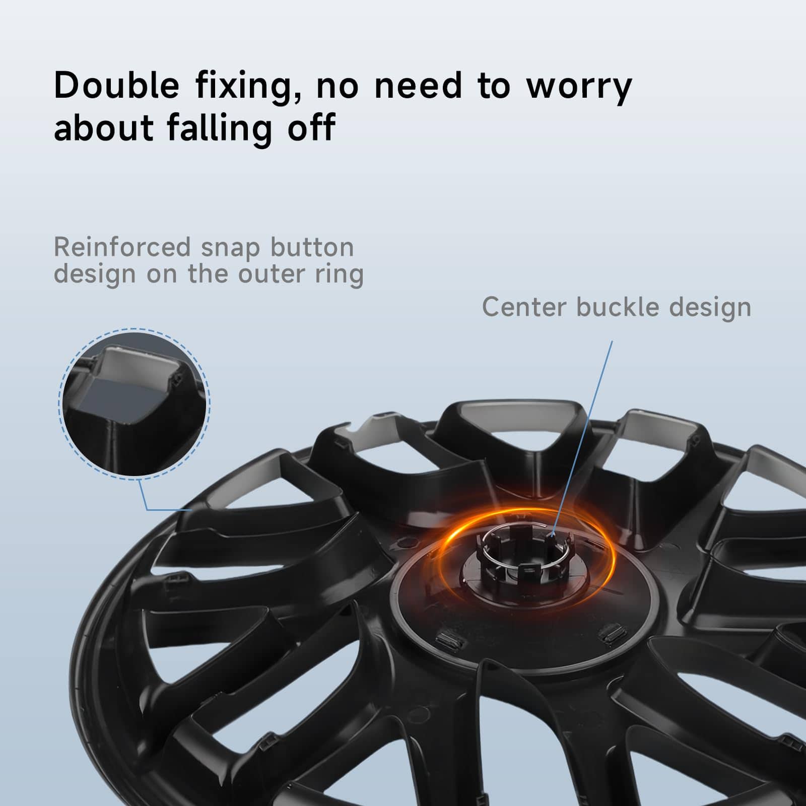 Cubiertas de rueda para Tesla Model 3, -Negro y Rojo - Imagen 4