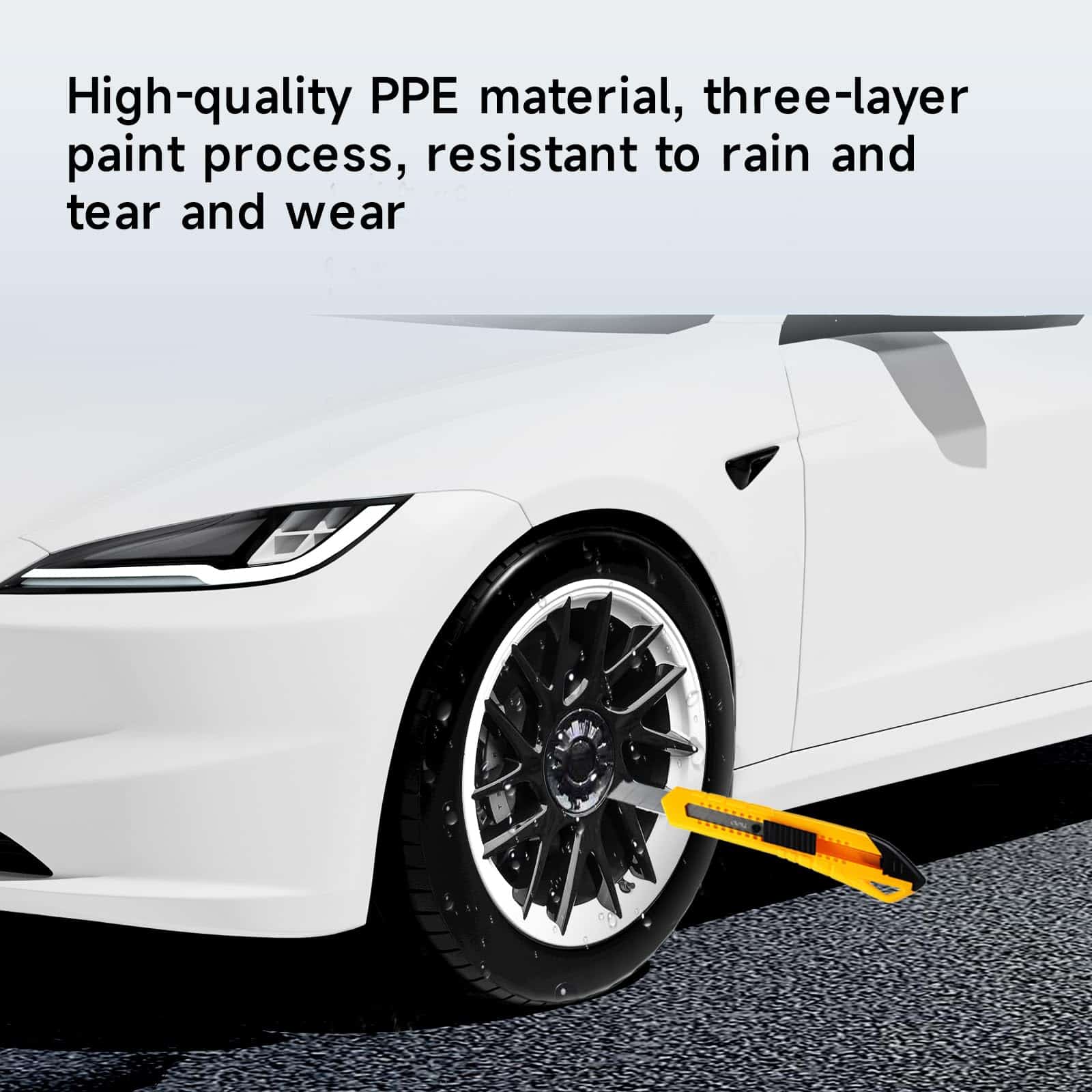 Cubiertas de rueda para Tesla Model 3, -Negro y Rojo - Imagen 6