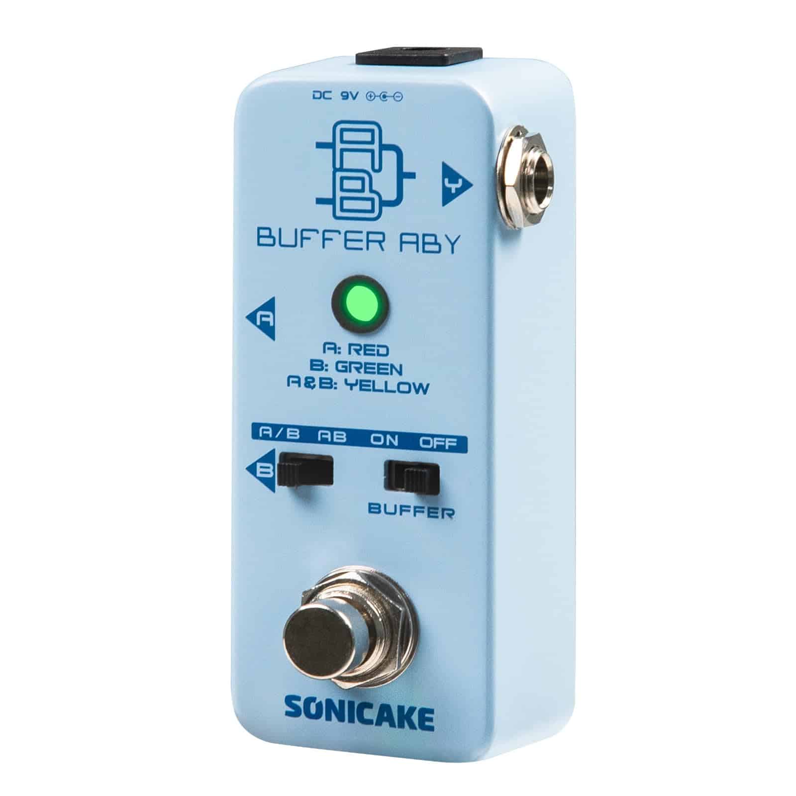 Pedal de guitarra SONICAKE ABY, Mini AB Switcher con