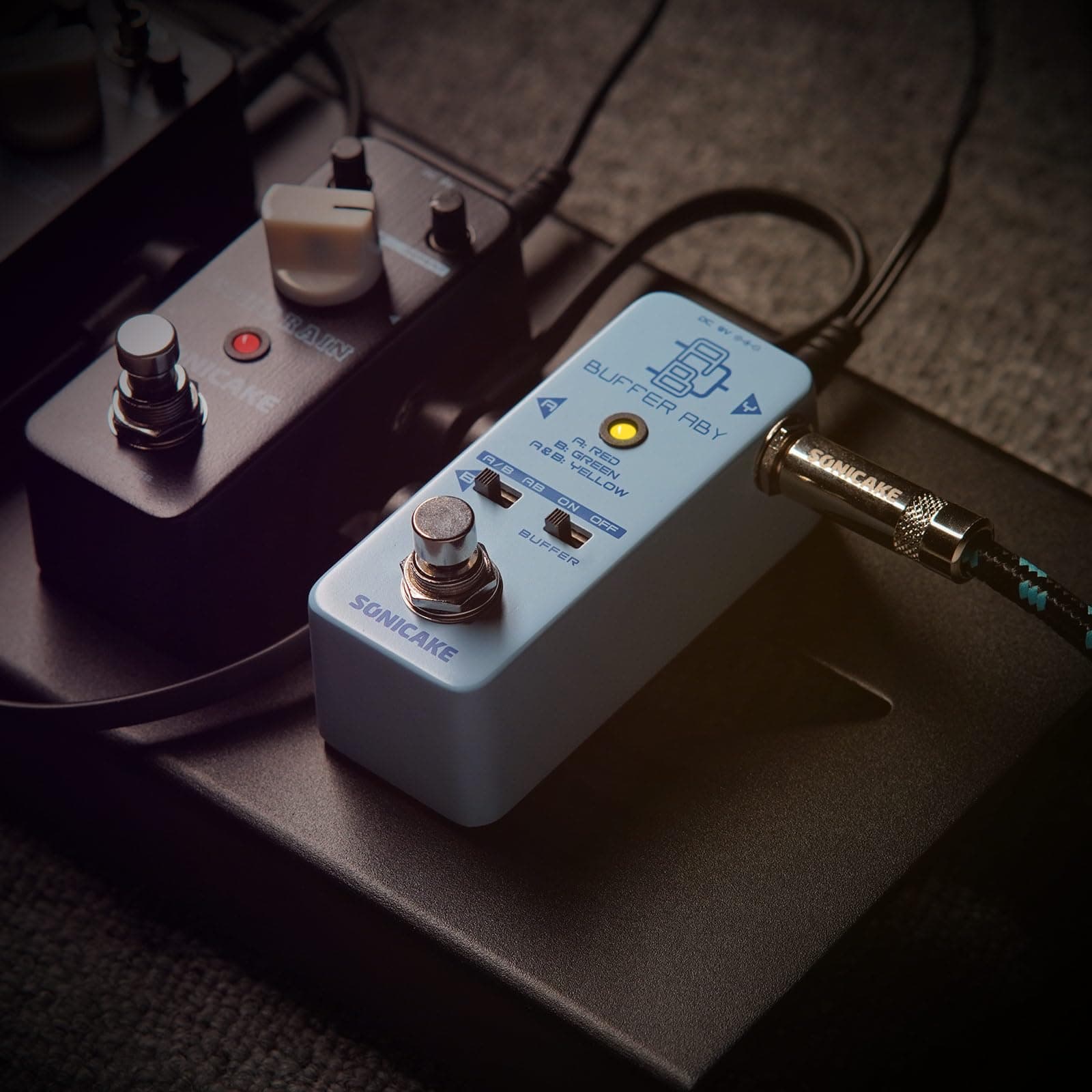 Pedal de guitarra SONICAKE ABY, Mini AB Switcher con - Imagen 8