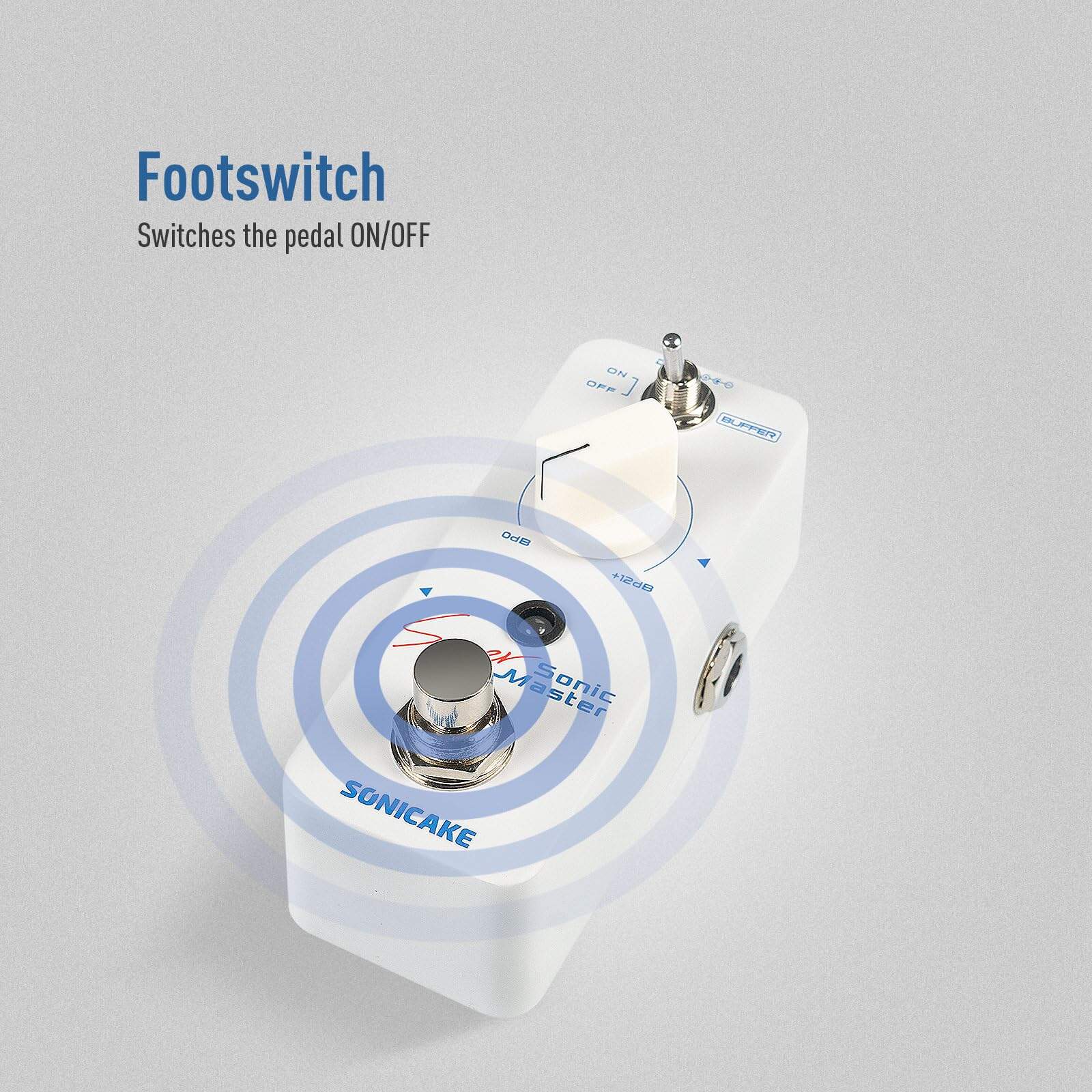 Pedal de Boost Limpio SONICAKE con Buffer y Ganancia de - Imagen 5