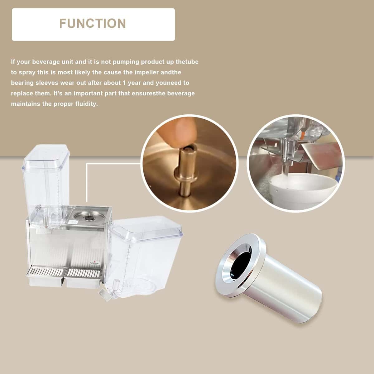 (6pcs) Manga de rodamiento 3220 Reemplace las piezas de - Imagen 4