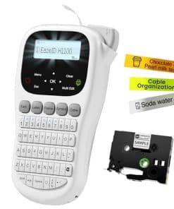 Máquina etiquetadora portátil EazeID con cinta laminada de