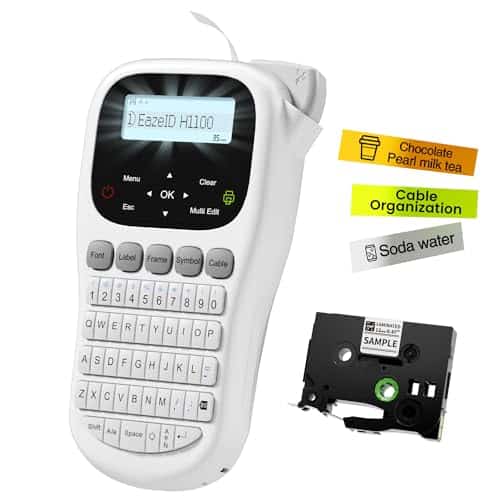 Máquina etiquetadora portátil EazeID con cinta laminada de