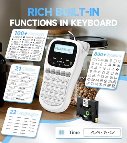 Máquina etiquetadora portátil EazeID con cinta laminada de - Imagen 6