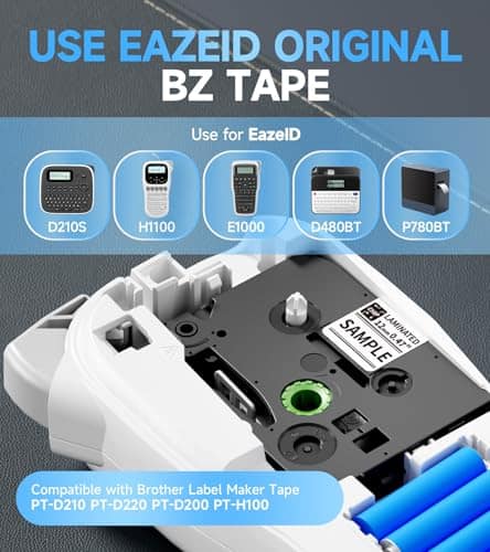 Máquina etiquetadora portátil EazeID con cinta laminada de - Imagen 8