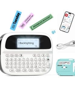 Máquina etiquetadora, Etiquetadora recargable con teclado,