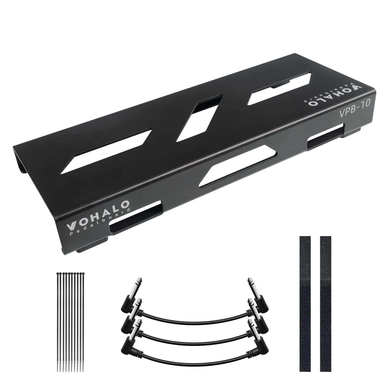 VOHALO Mini Pedalera de Guitarra 14" Pedal de Efectos