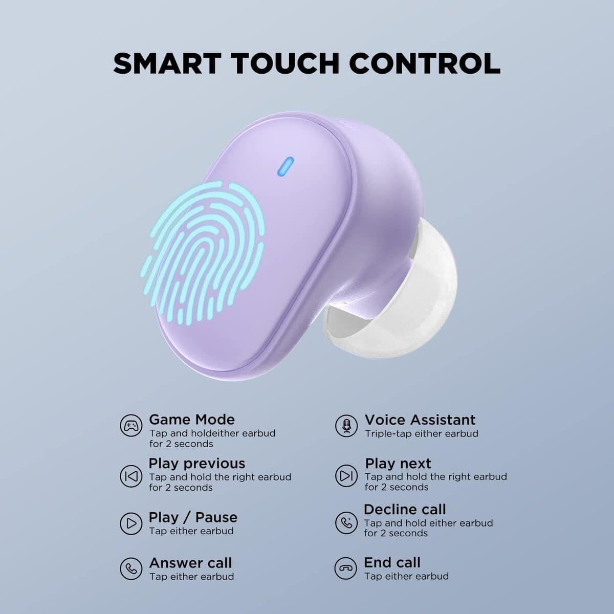 Auriculares inalámbricos HTC True Bluetooth -Púrpura - Imagen 6