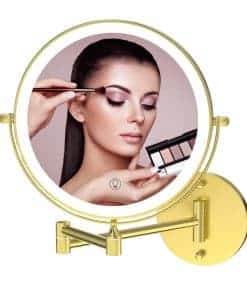 Espejo de Maquillaje con Luz Recargable Fab Glass and