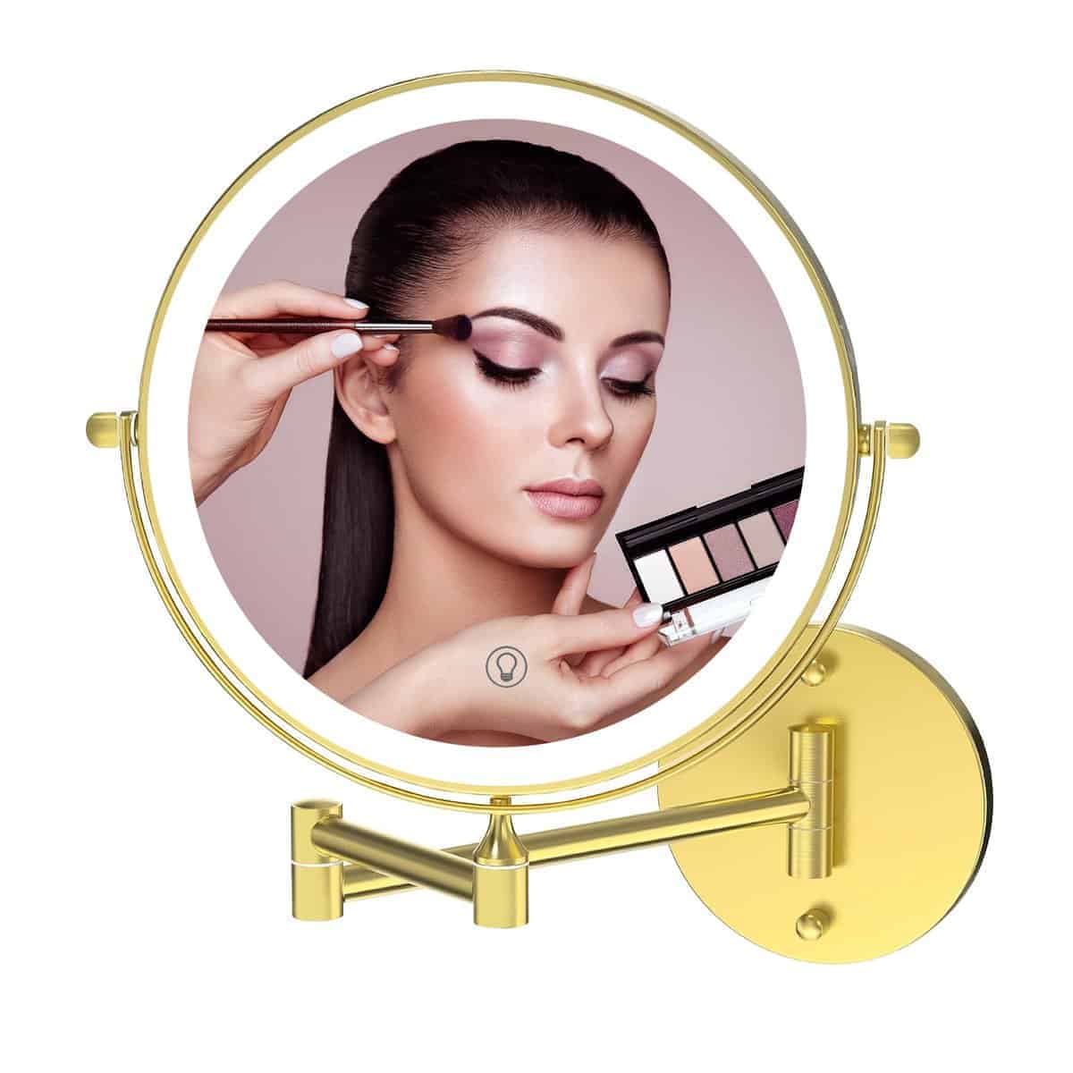 Espejo de Maquillaje con Luz Recargable Fab Glass and