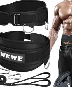 Cinturón de Levantamiento de Pesas WKWE 3 en 1 -NEGRO