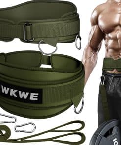 Cinturón de Levantamiento de Pesas WKWE 3 en 1 -VERDE