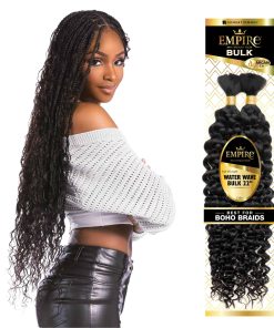 Sensationnel Empire bulk trenzas de cabello humano ondulado