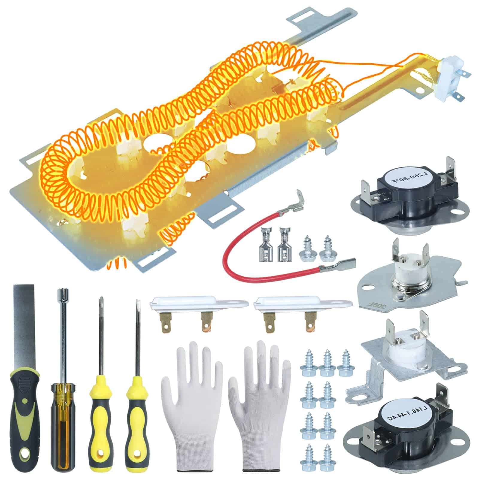 Elemento Calefactor para Secadora GUSUHAWK 8544771 con Kit