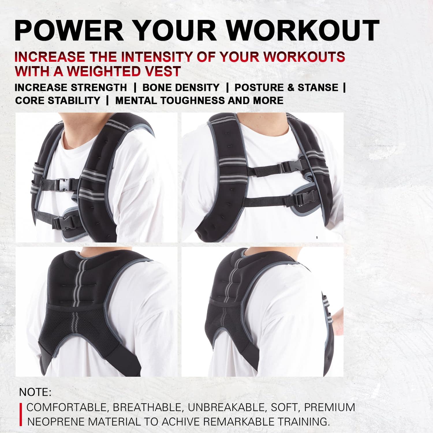 Chaleco Ponderado KEEP2MOVE para Mujeres, -Naranja/Gris - Imagen 6