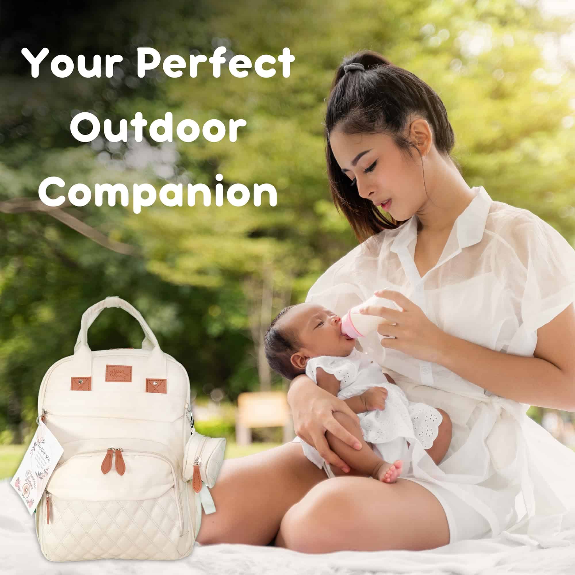 Bolso de pañales Precious Leonor con Estación -Gris Claro - Imagen 8