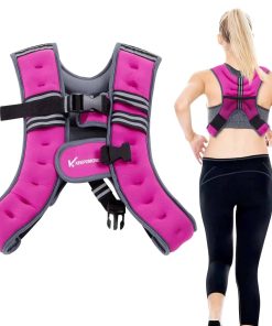 Chaleco con Peso KEEP2MOVE para Mujeres, -Rosa Roja/Gris