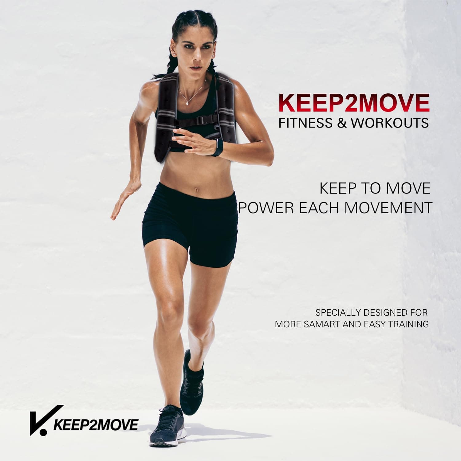 Chaleco con Peso KEEP2MOVE para Mujeres, -Negro/Gris - Imagen 8