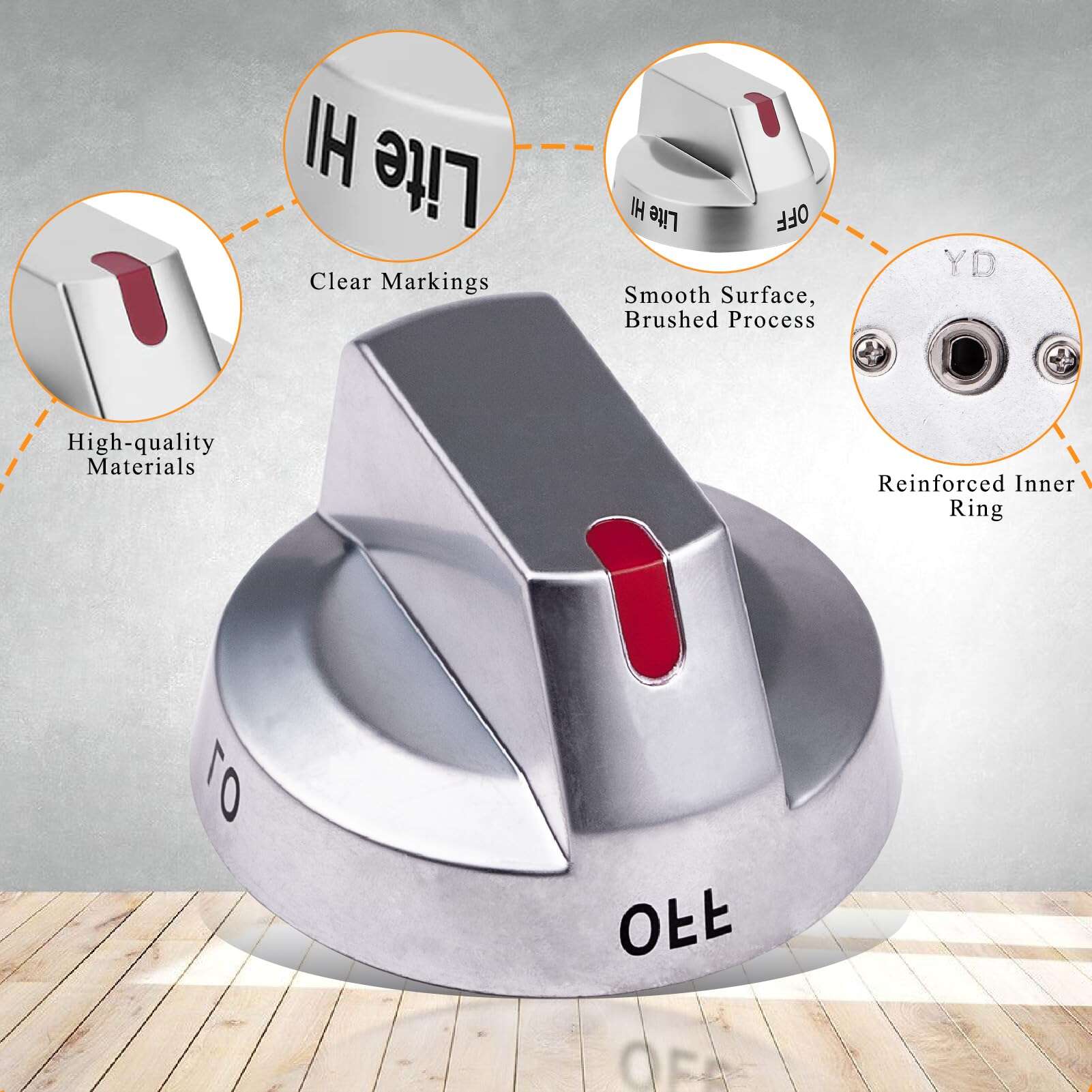 Perillas para Estufa DG94-03500A/Z Compatible con Samsung - Imagen 5