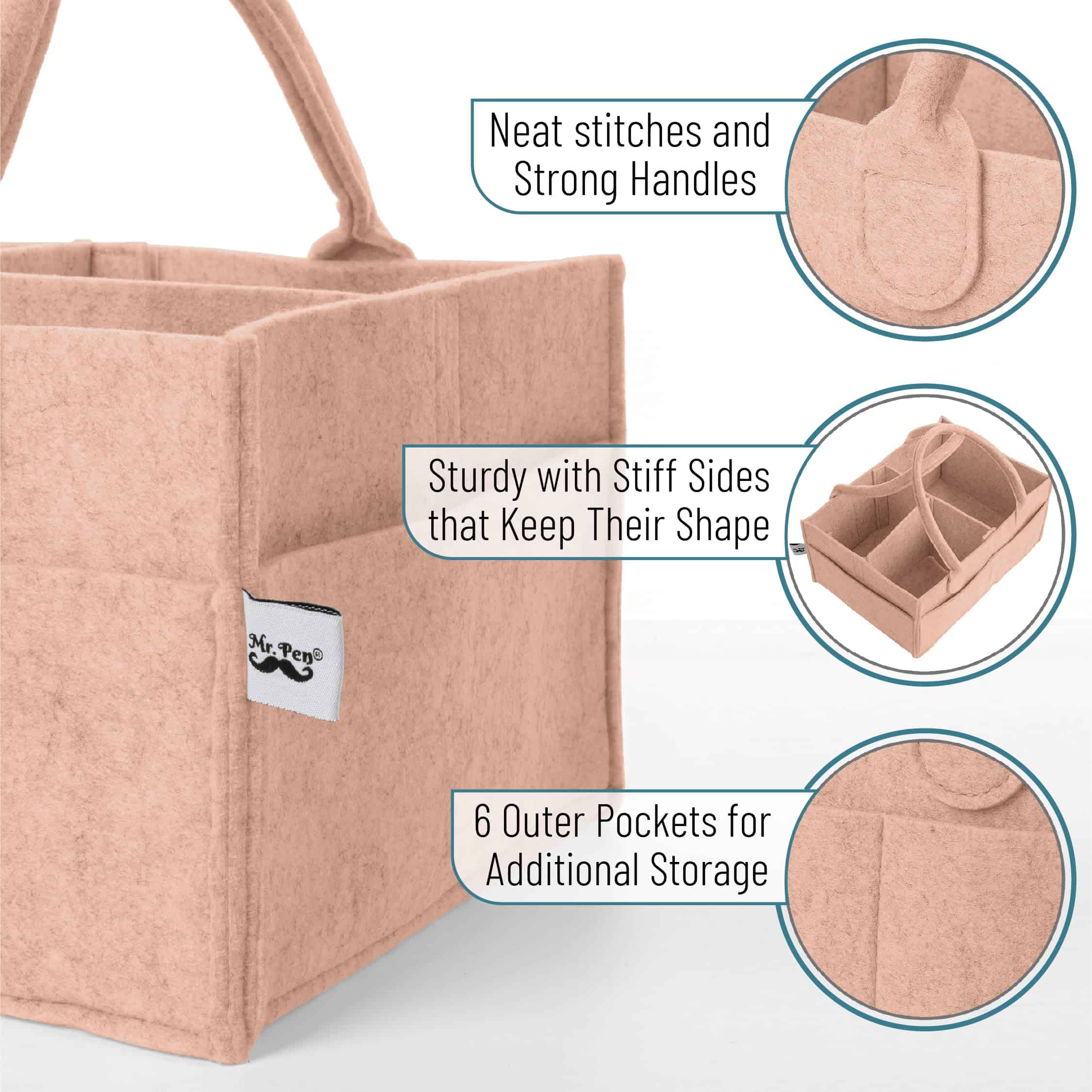 Organizador de Pañales para Bebés Mr. Pen, Cálido y - Imagen 4