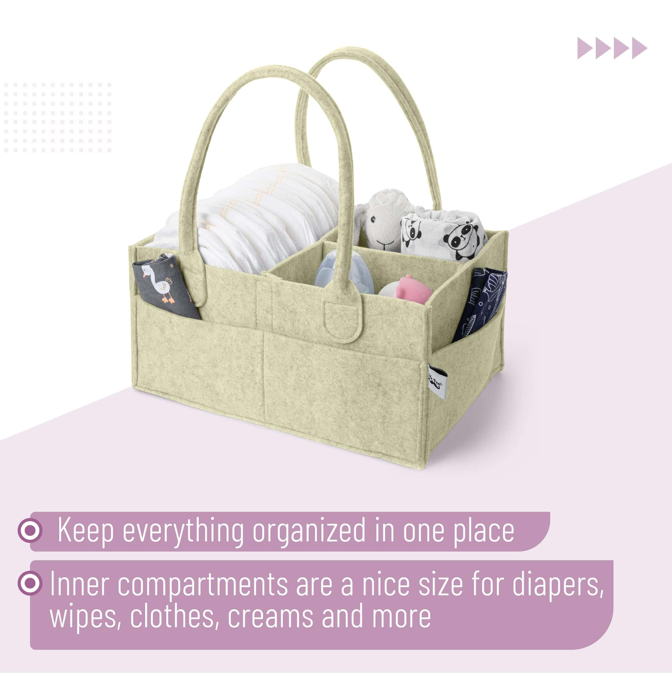 Organizador de Pañalera para Bebé Mr. Pen, Color Oliva - Imagen 5