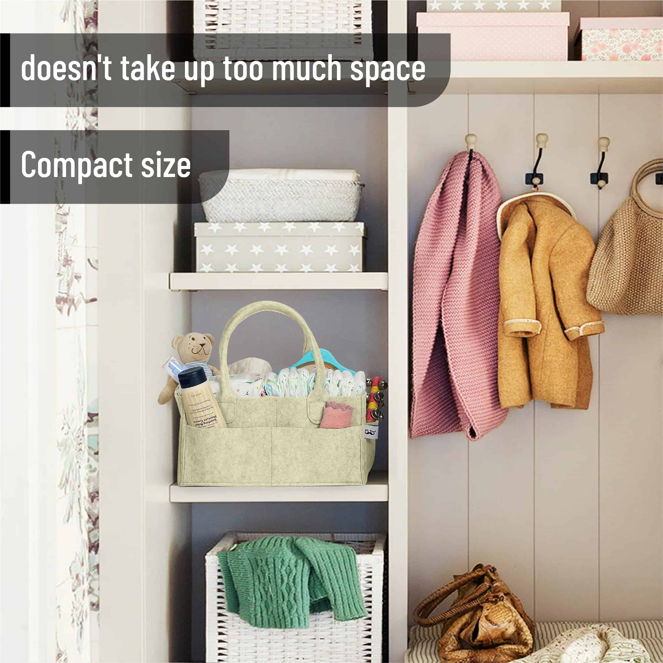 Organizador de Pañalera para Bebé Mr. Pen, Color Oliva - Imagen 6