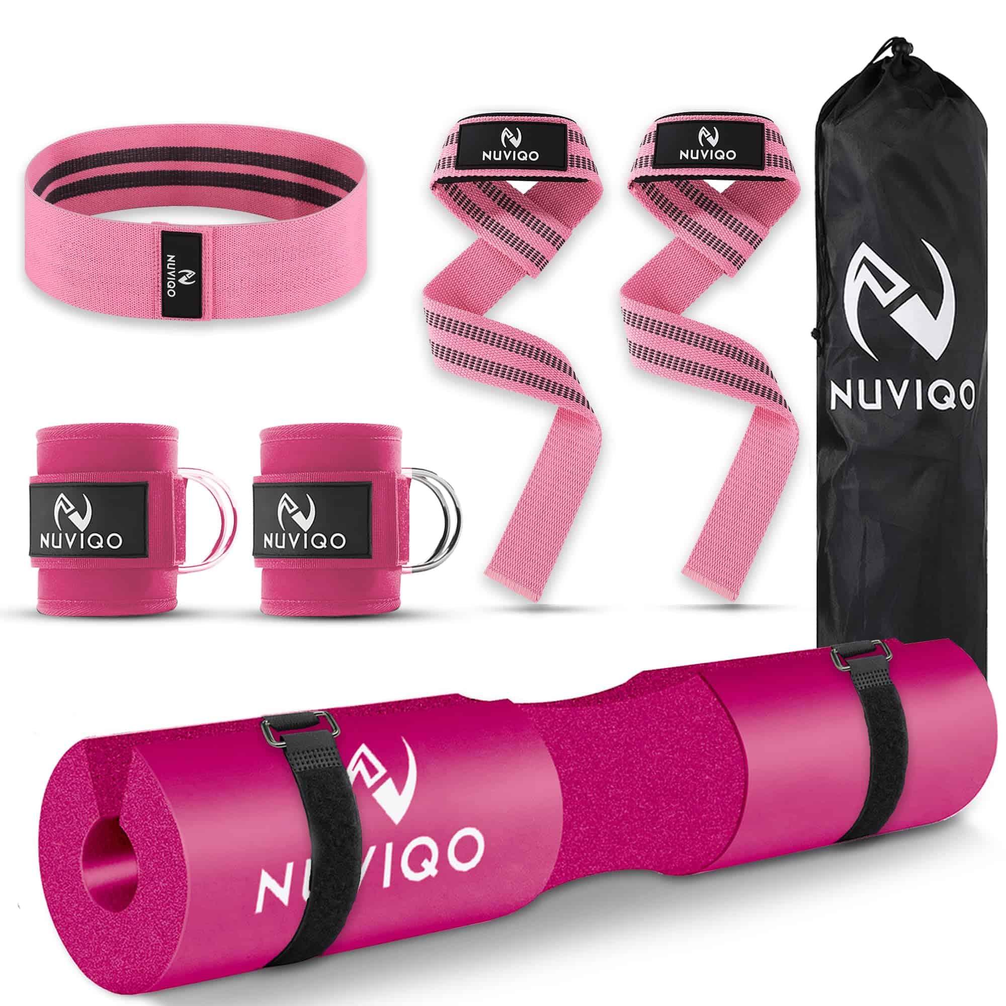 Set de Accesorios de Gimnasio de 9 Piezas con Almohadilla