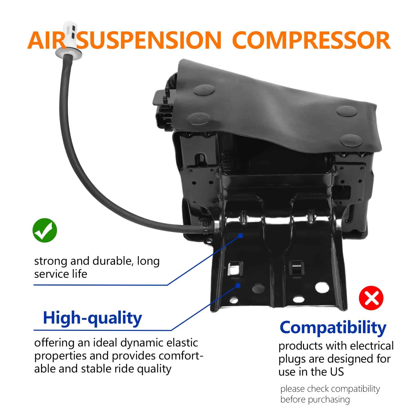 Kit de Compresor de Suspensión Trasera Compatible con - Imagen 4