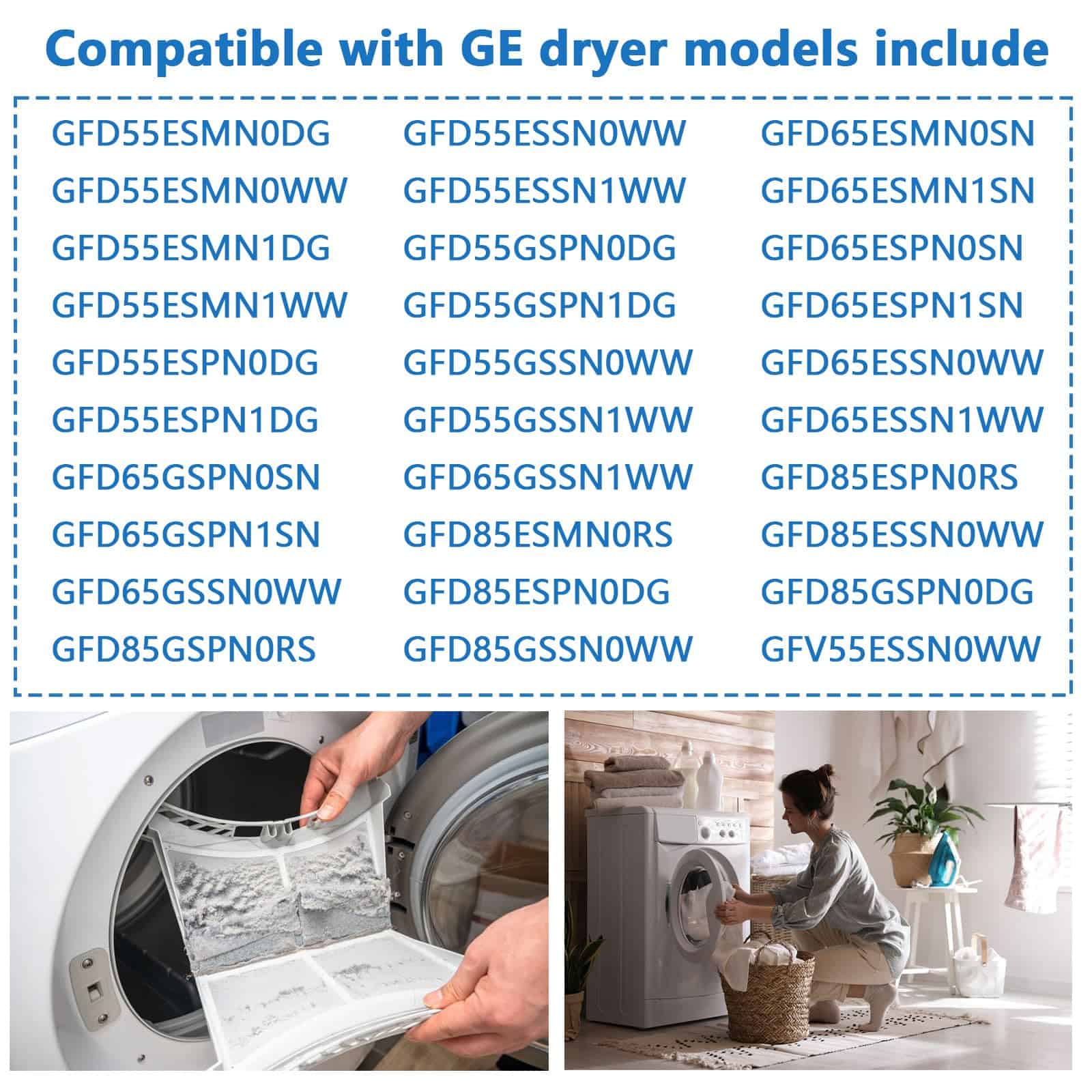 Filtro de pelusa para secadora WE16X32537 WE16X39597 - Imagen 5