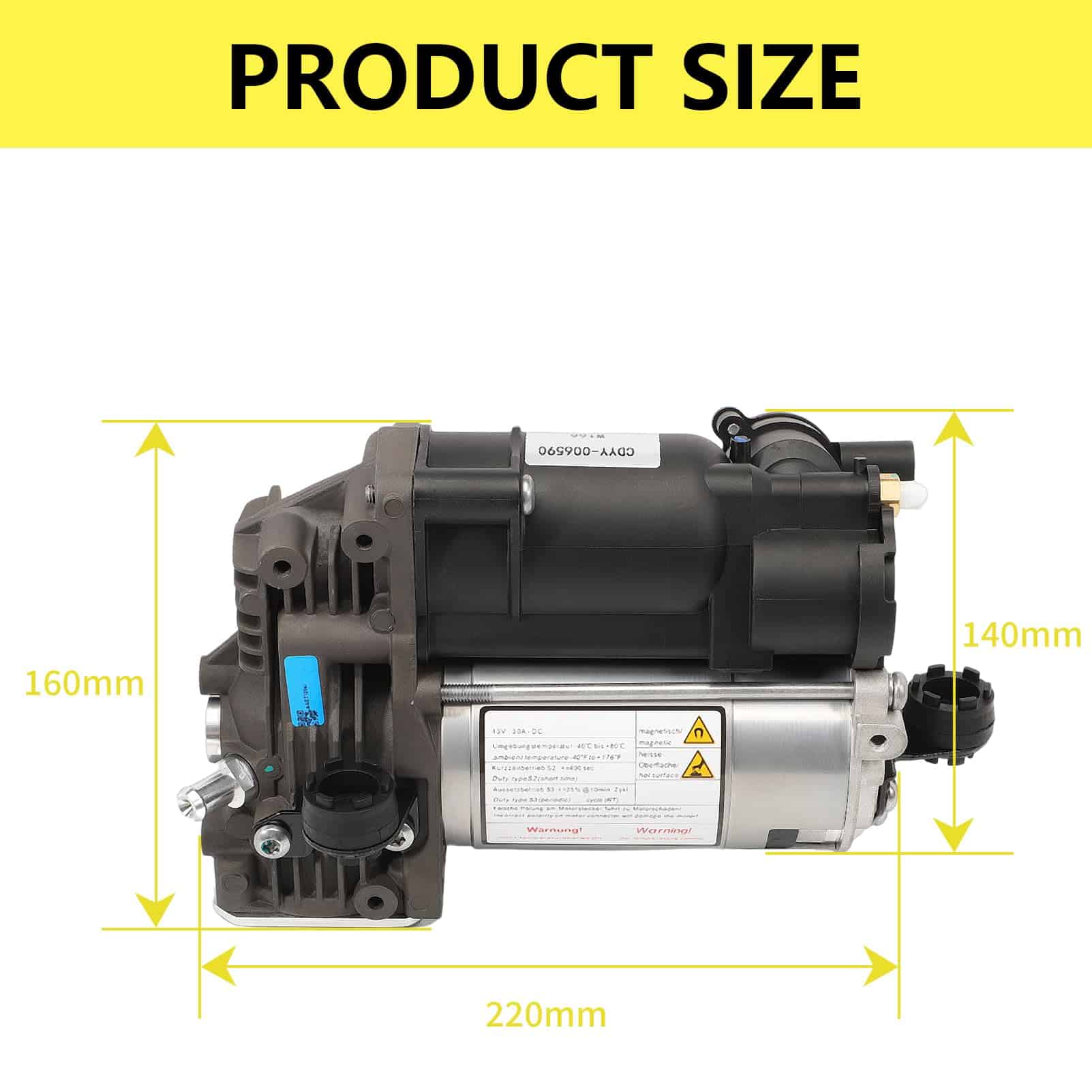 Compresor de Suspensión Neumática Compatible con Mercedes - Imagen 3
